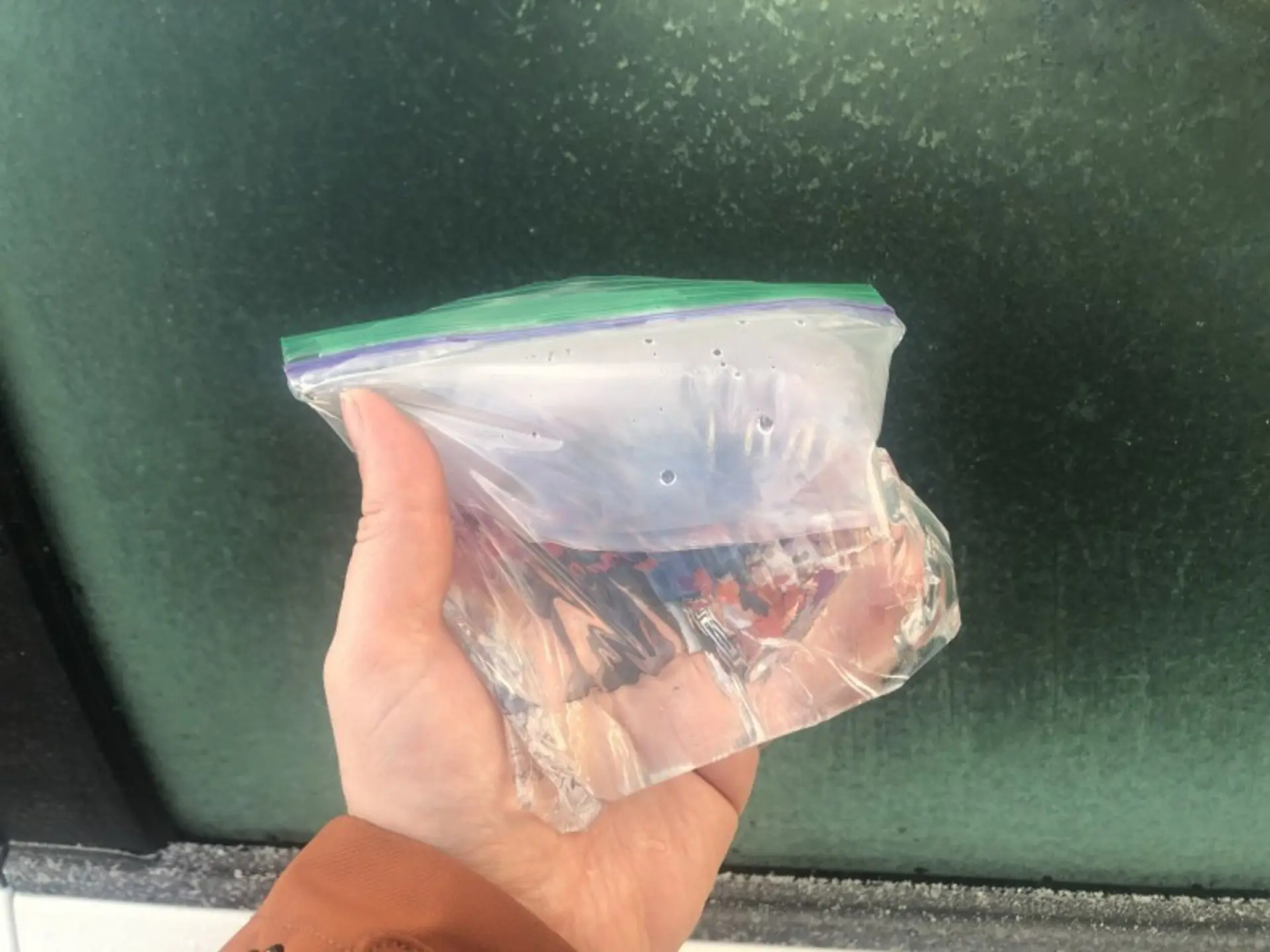 Never scrape your windshield again with this sandwich bag hack
