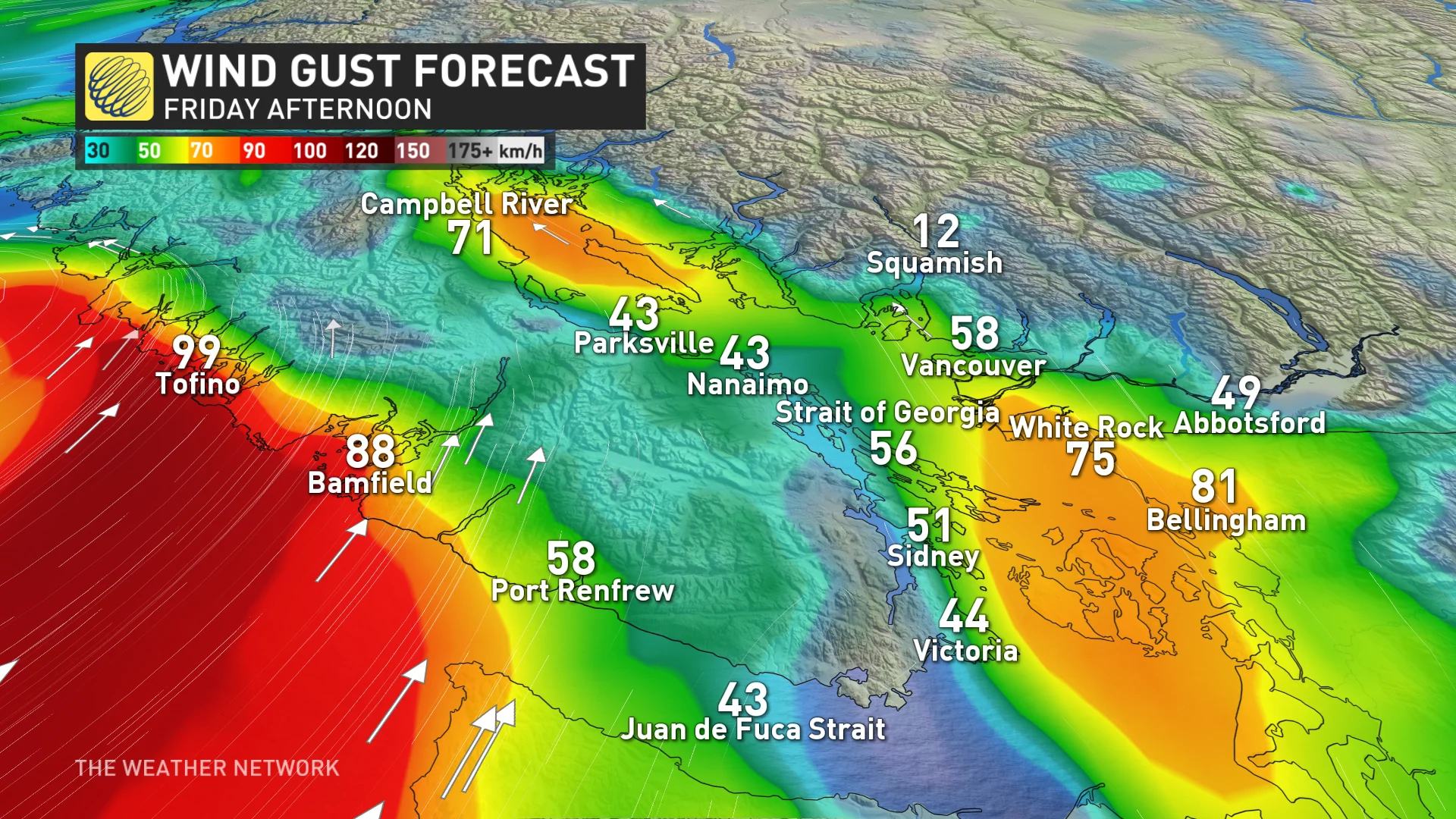 Baron - BC wind Friday afternoon - Nov21