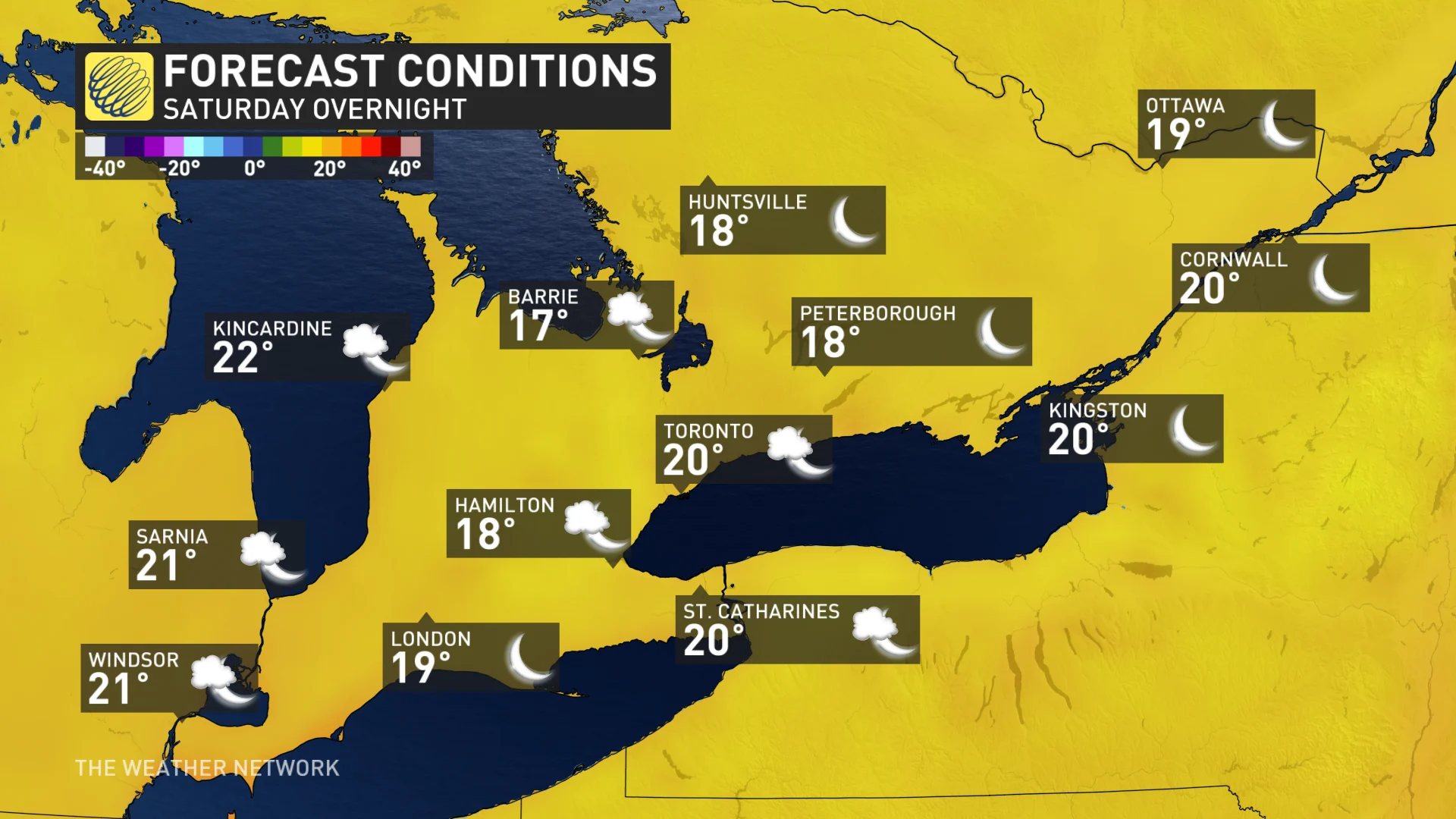 Baron - S.ONT Saturday overnight temps