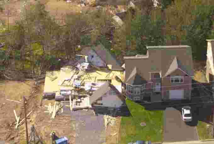 Hurricane juan destroyed home.