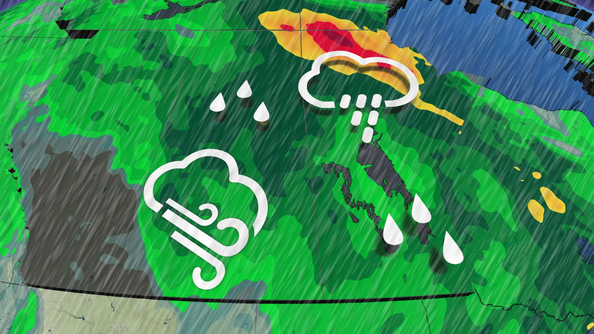 Landspout tornado reported with Monday's stormy weather in Alberta. See the lingering unsettled pattern, here