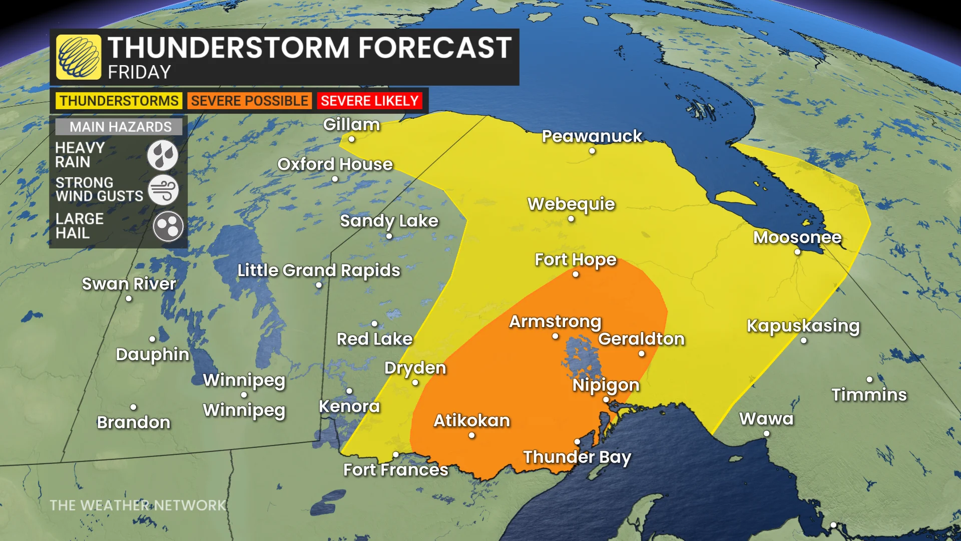 Baron - Friday thunderstorm risk Ontario - Sept 10