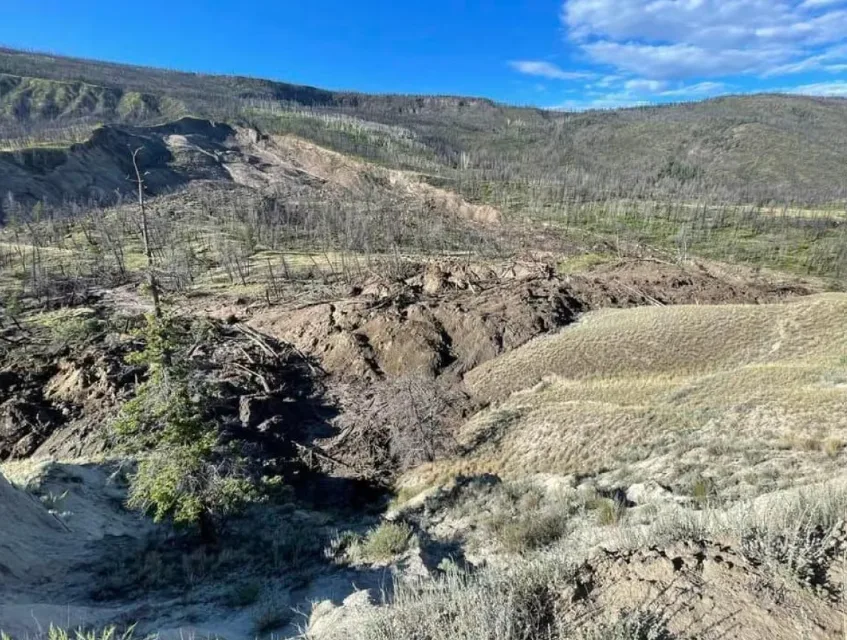 Cariboo Regional District - BC landslide