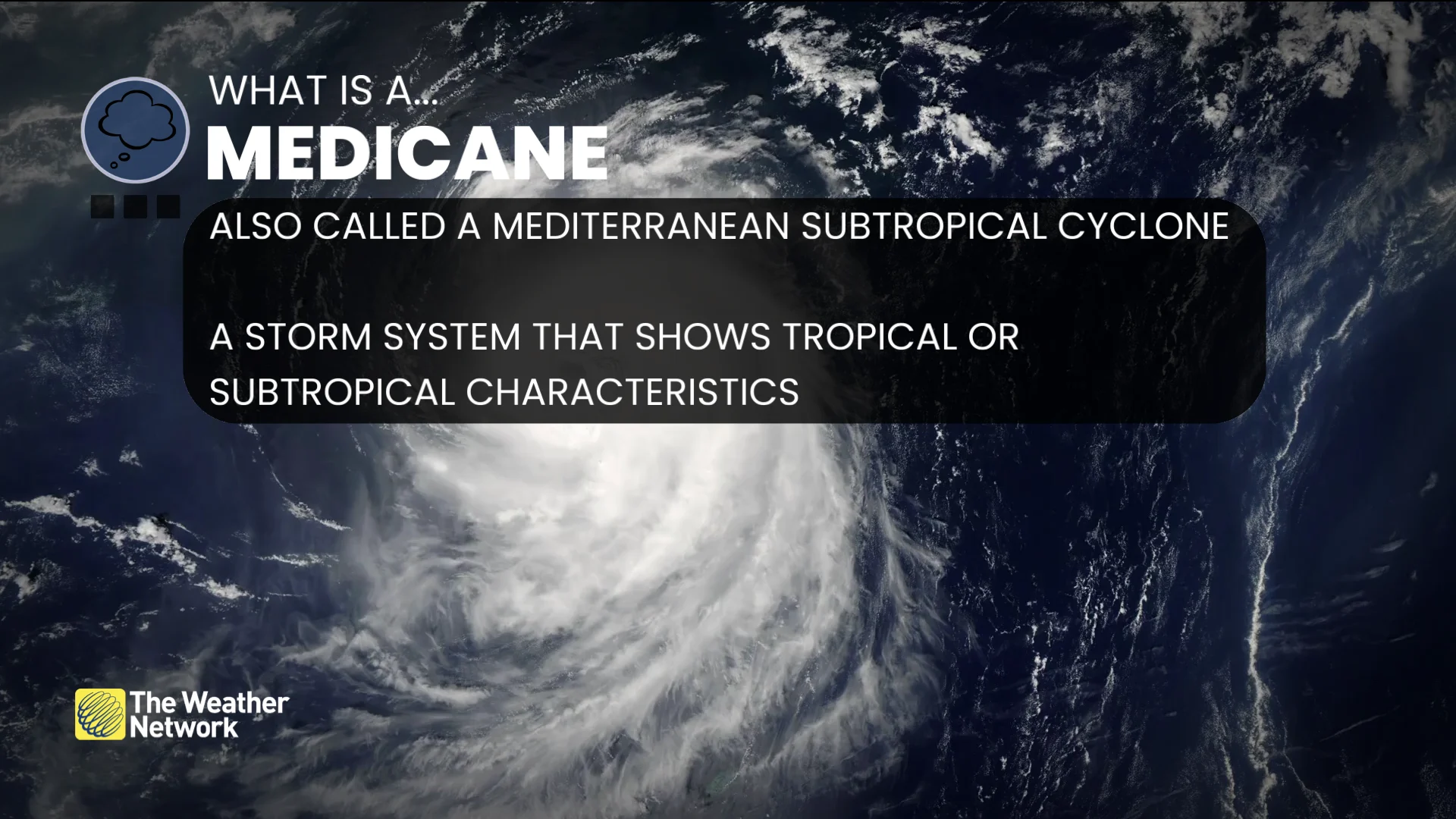 Medicane explainer
