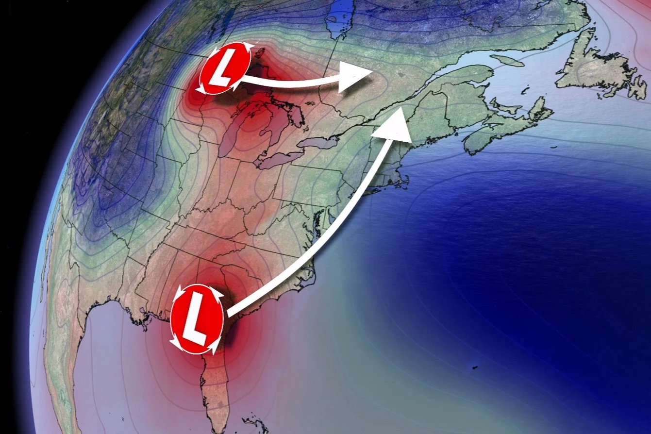A snowstorm and tropical system set to collide over Eastern Canada