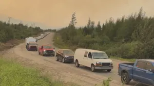 Labrador West hospital closed, evacuated as thousands flee from nearby wildfire