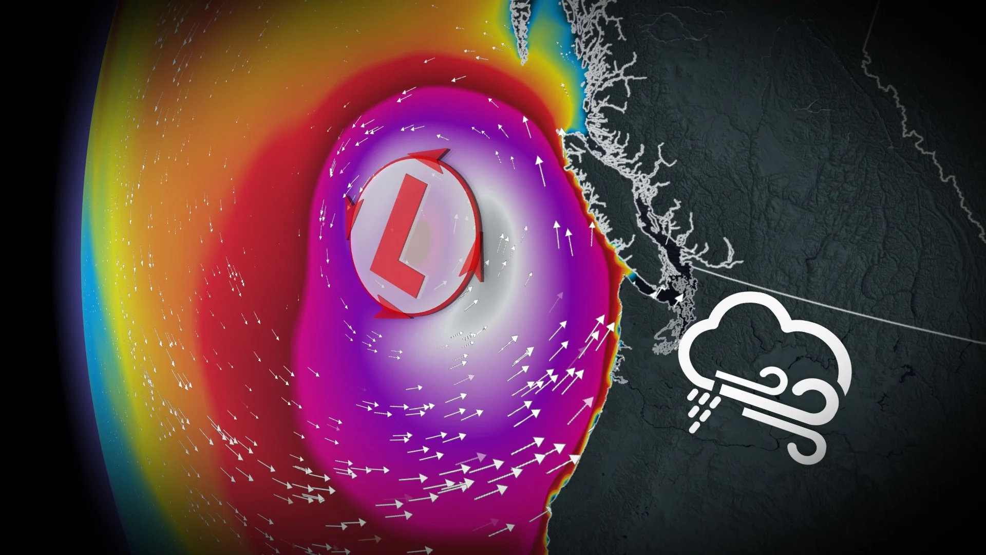 Bomb cyclone ramping up in strength as B.C. begins to feel its wrath