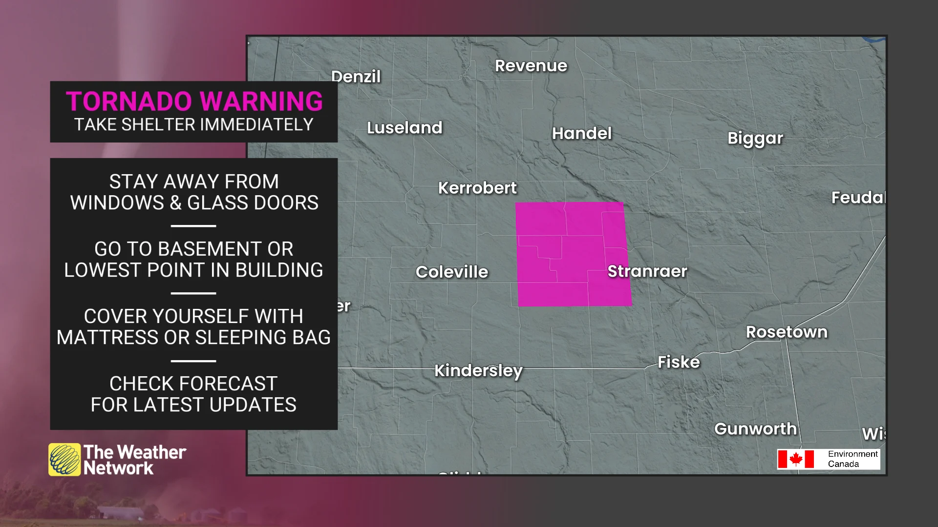 saskatchewan tornado warning june 27 2025