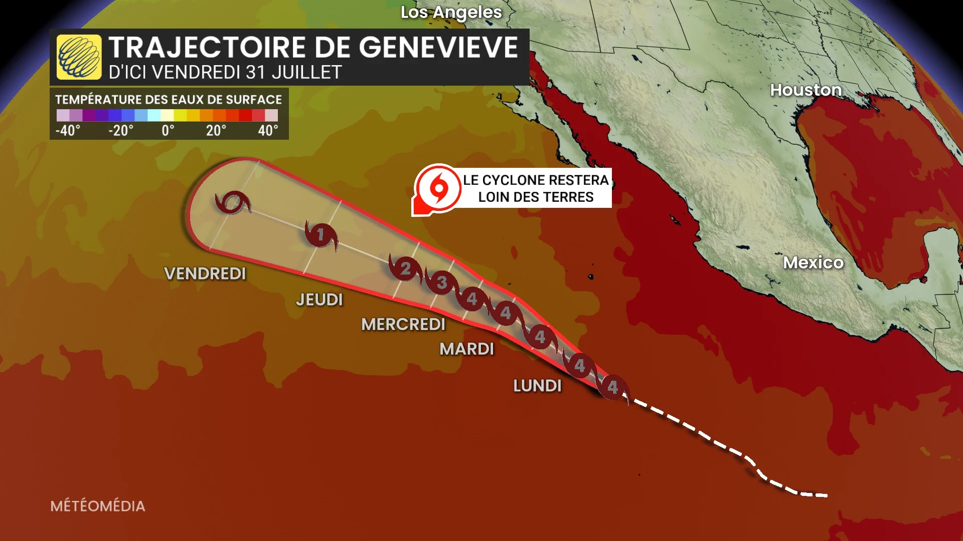 Vents de 220 km/h : Genevieve devient le premier ouragan majeur de 2026