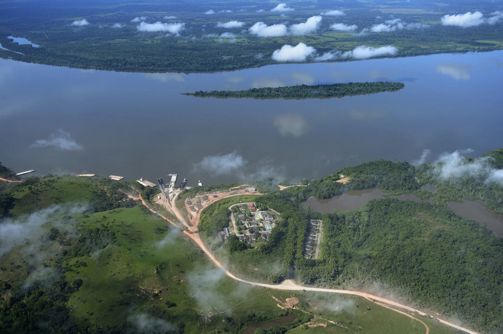 A harbour used for illegal timber export in Para, Brazil. (Westend61/ Getty Images)