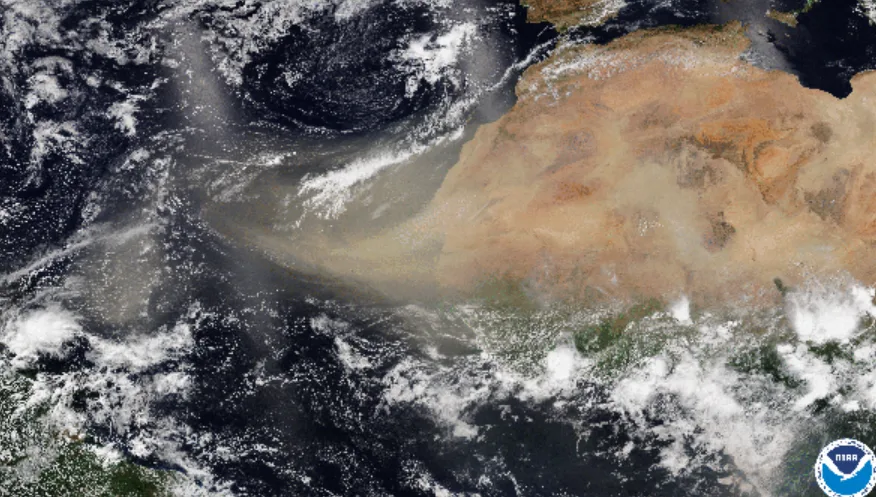 NOAA - African dust plume