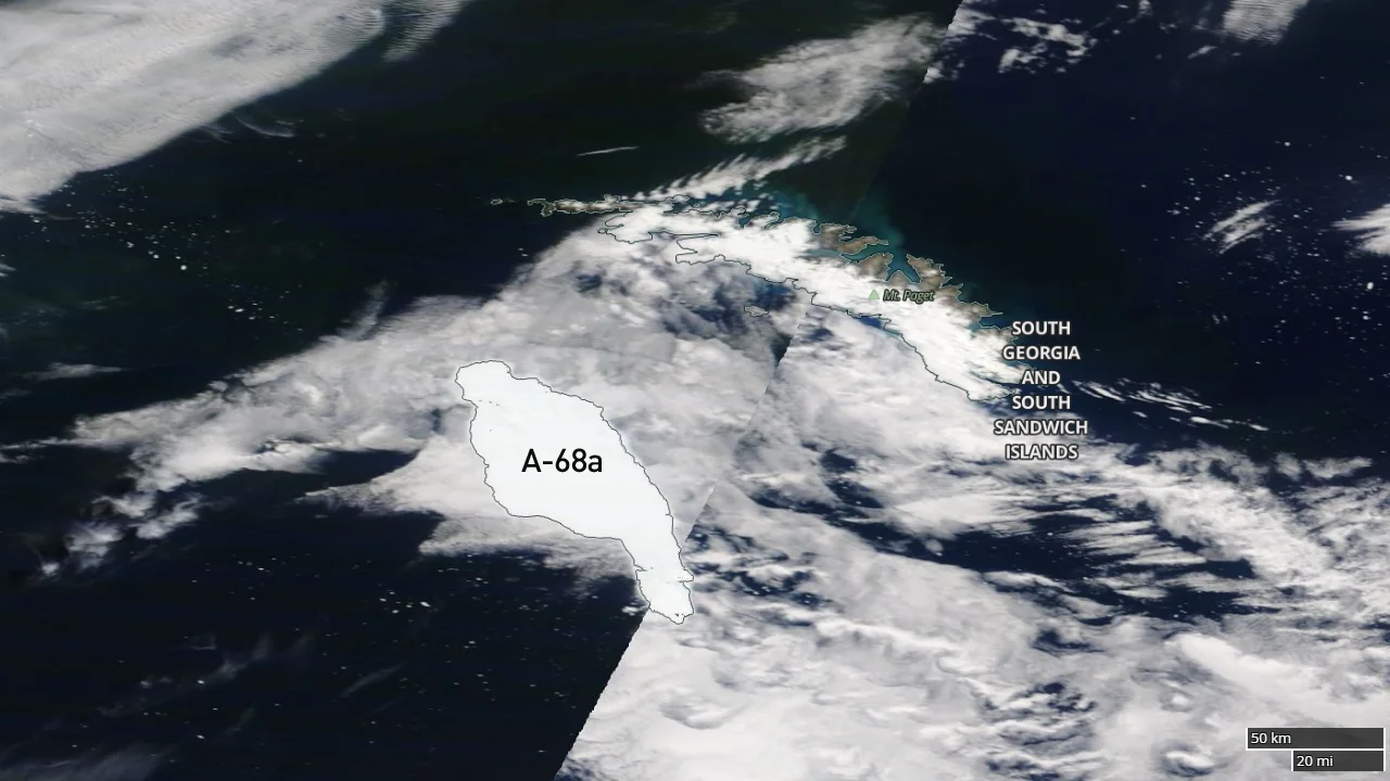 Iceberg-A68a-Dec14-2020-TerraMODIS-NASA