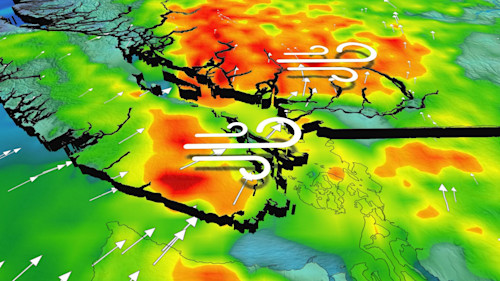 Damaging Winds Threaten B.C.'s Lower Mainland, High Elevation Snow ...