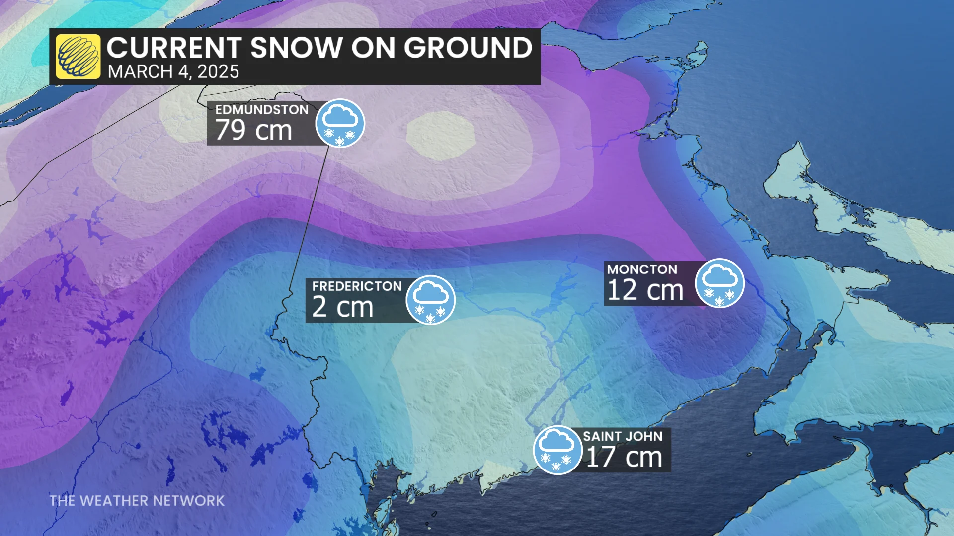 Baron - NB current snow on the ground - Mar4
