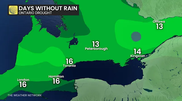 End in sight to remarkable dry streak in southern Ontario - The Weather ...