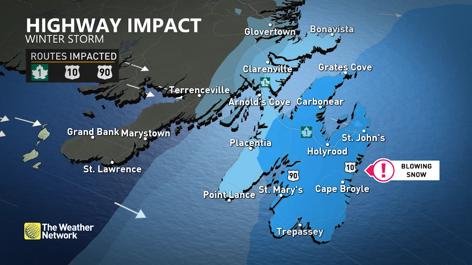 Newfoundland highway impacts