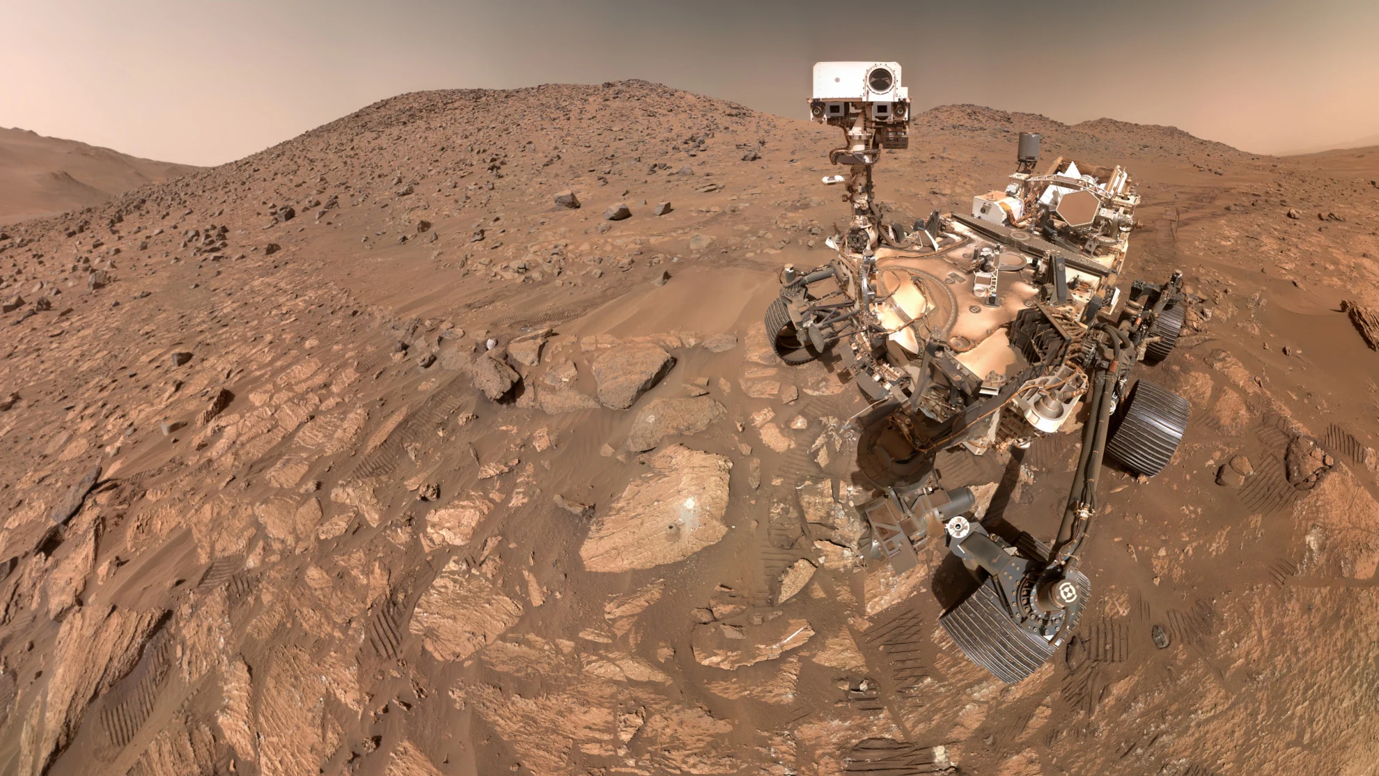 Perseverance selfie at Cheyava - NASA JPL