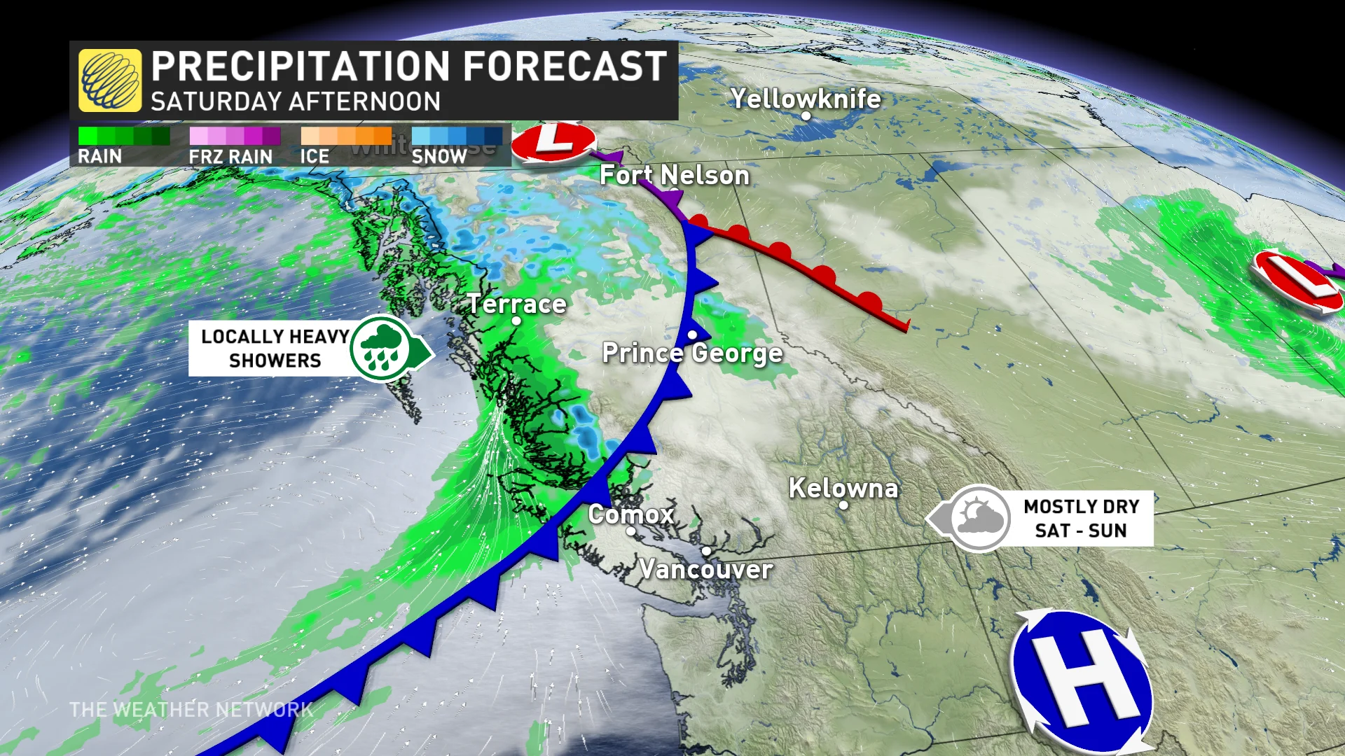 Baron - BC Saturday afternoon precip