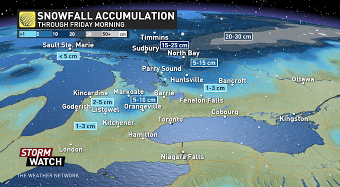 The Weather Network Ontario Snowy Surprise Kicks Off November