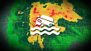 An entire month's worth of rain swamped parts of Alberta this weekend