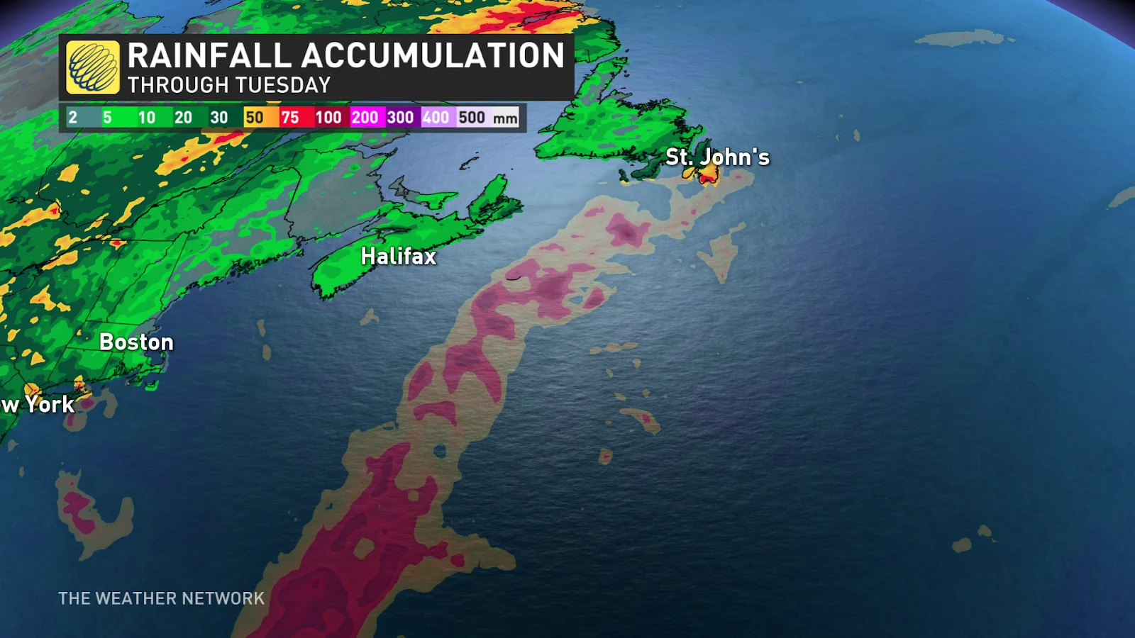 Ernesto Rainfall August 16 2024