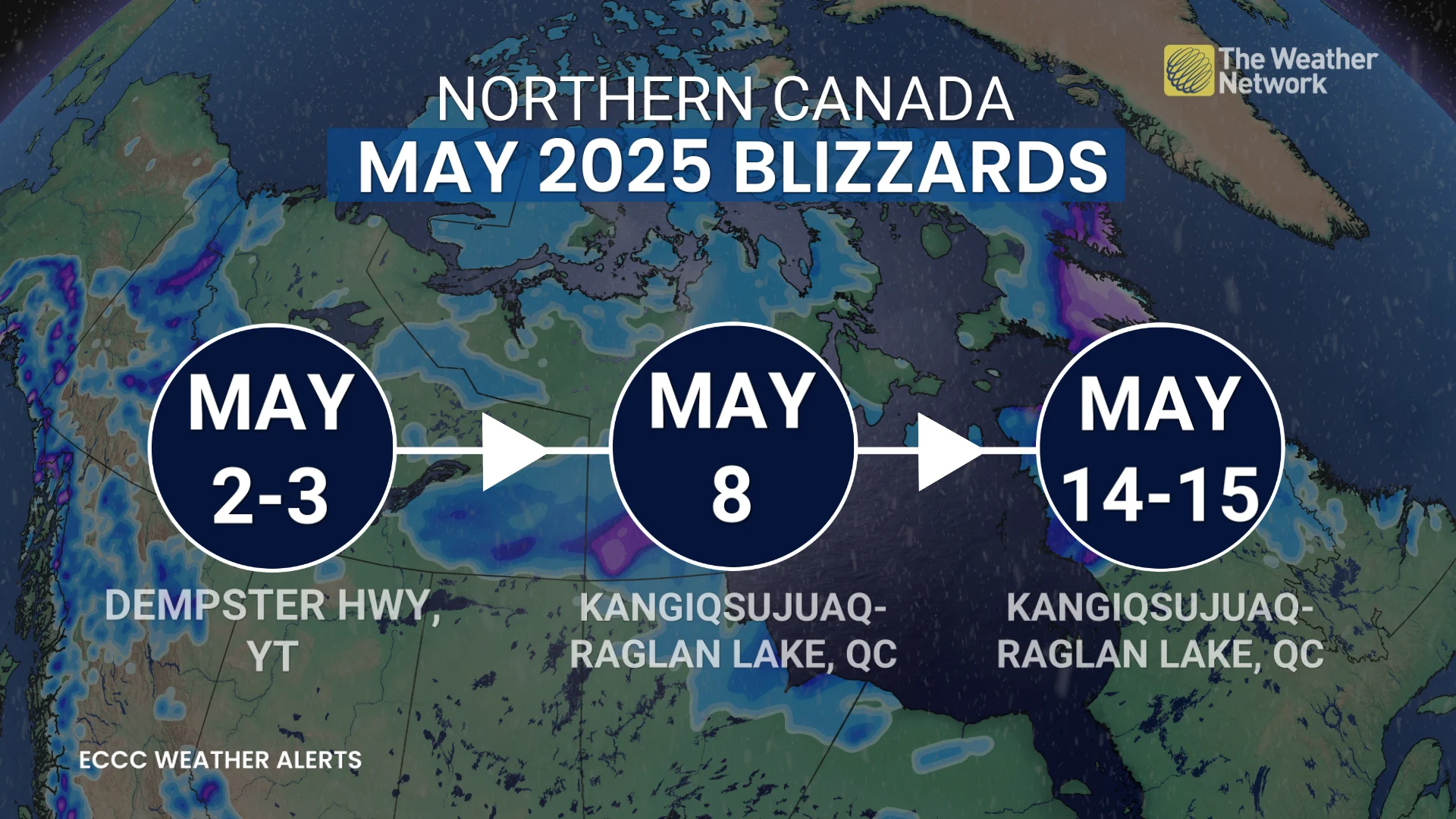 Baron - Northern Canada May 2025 blizzards