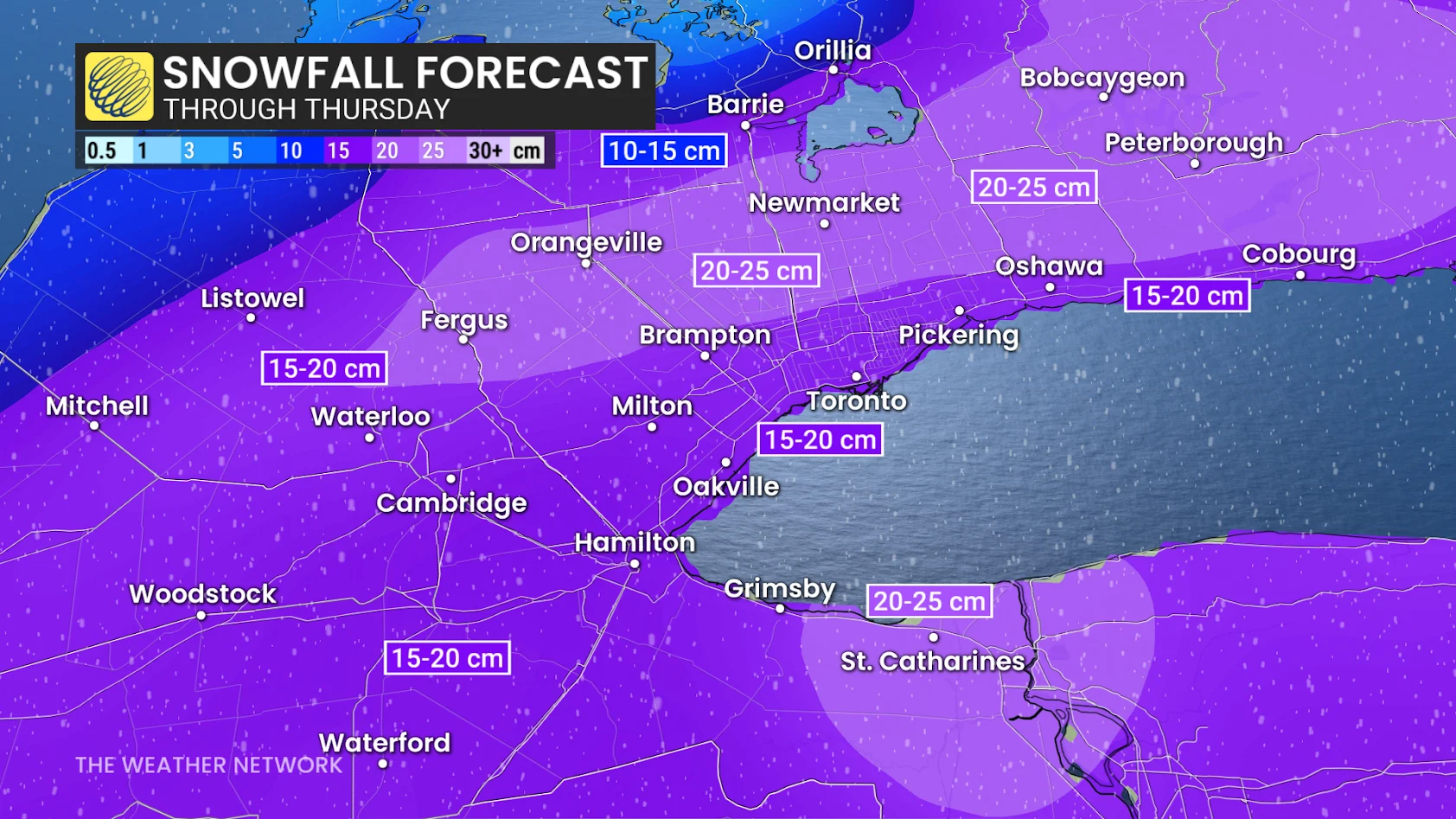 Southern Ontario crop snowfall revised