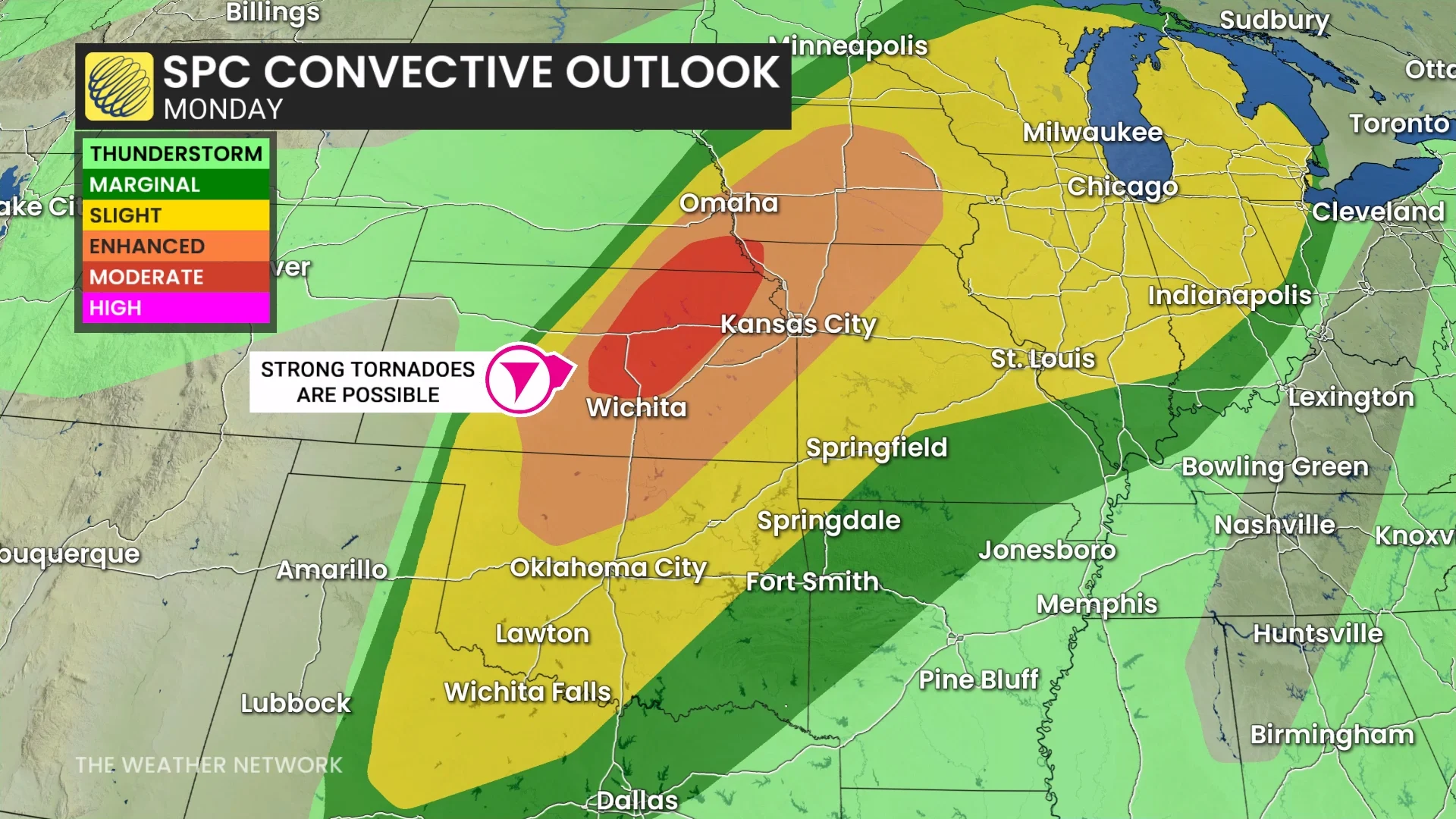 SPC Convective Outlook Monday