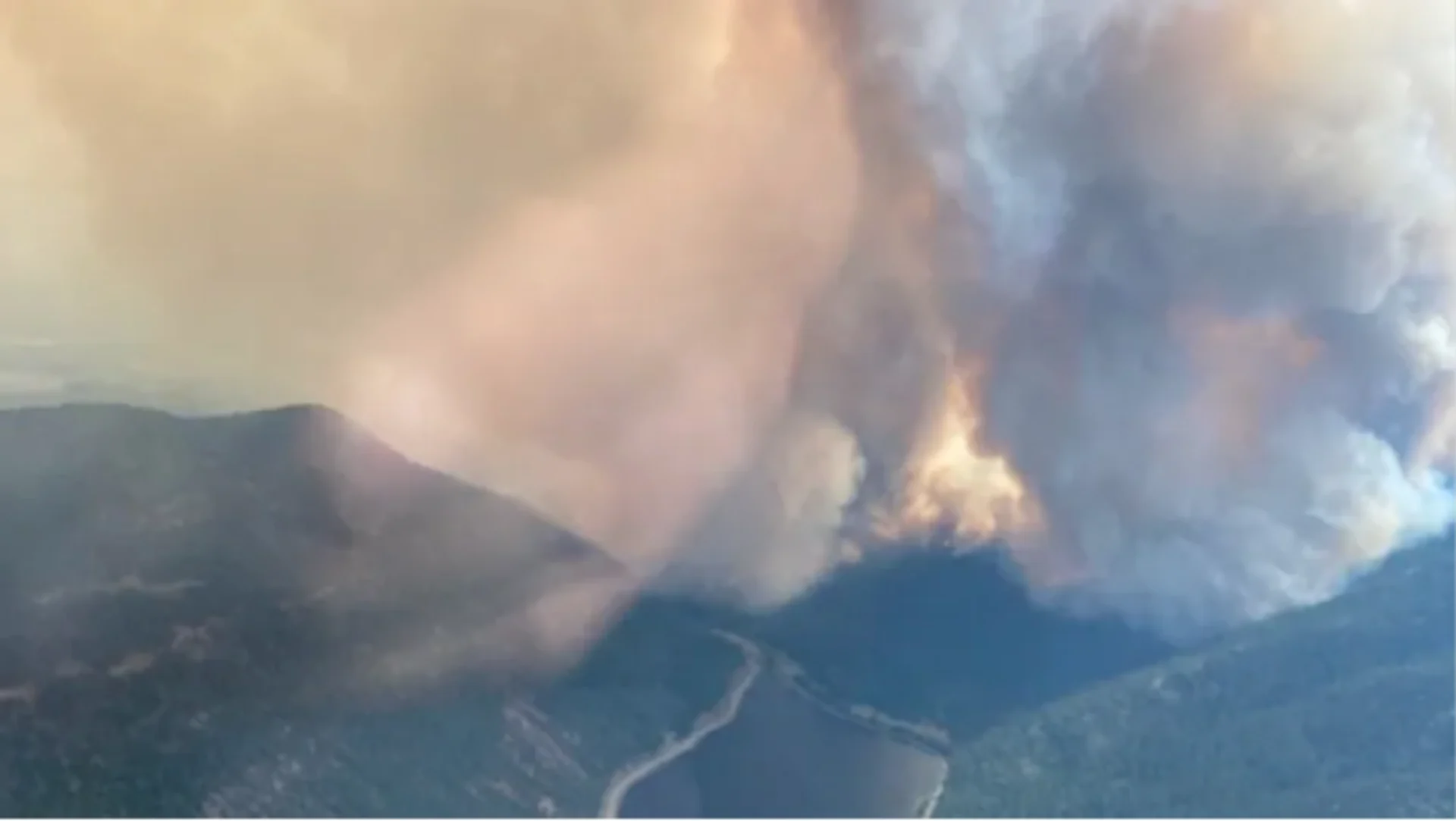 BC WILDFIRE SERVICE: The White Rock Lake wildfire, burning northwest of Vernon, B.C., is one of the largest of almost 300 fires burning across the province. (B.C. Wildfire Service)