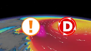 Jusqu'à 110 km/h : l'Atlantique dans la mire d'une tempête automnale. Détails ici.