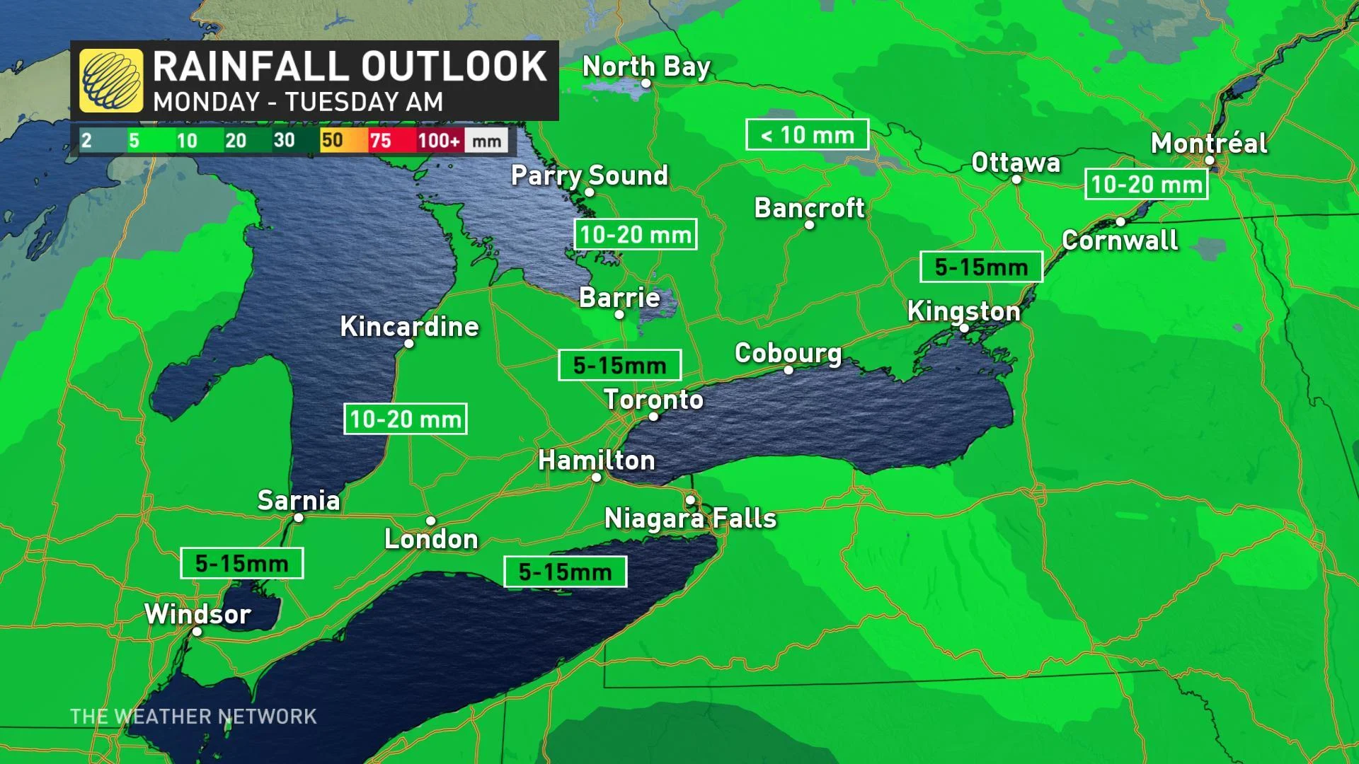 Ontario rain
