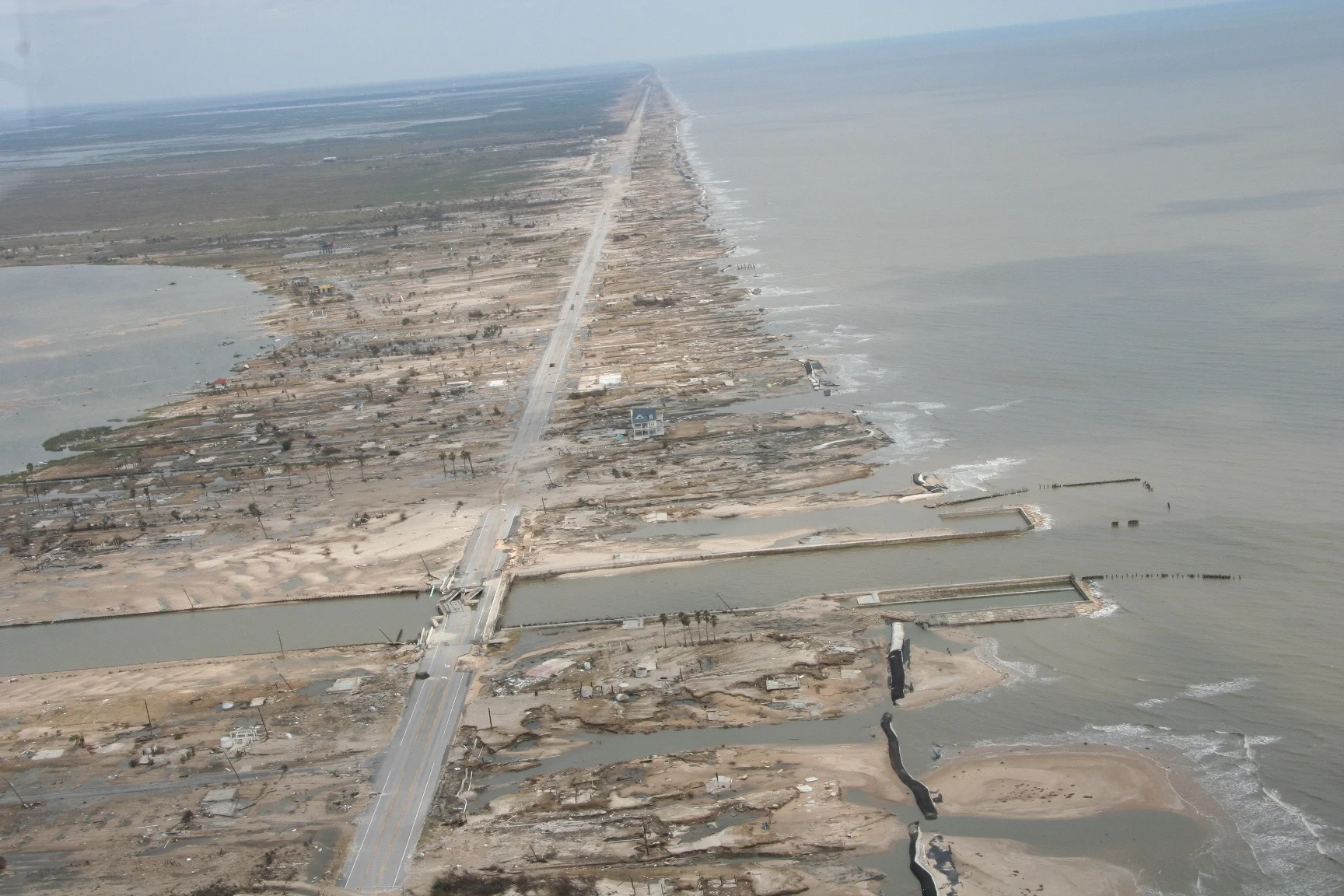 (NOAA) Hurricane Ike storm surge damage Texas 2008