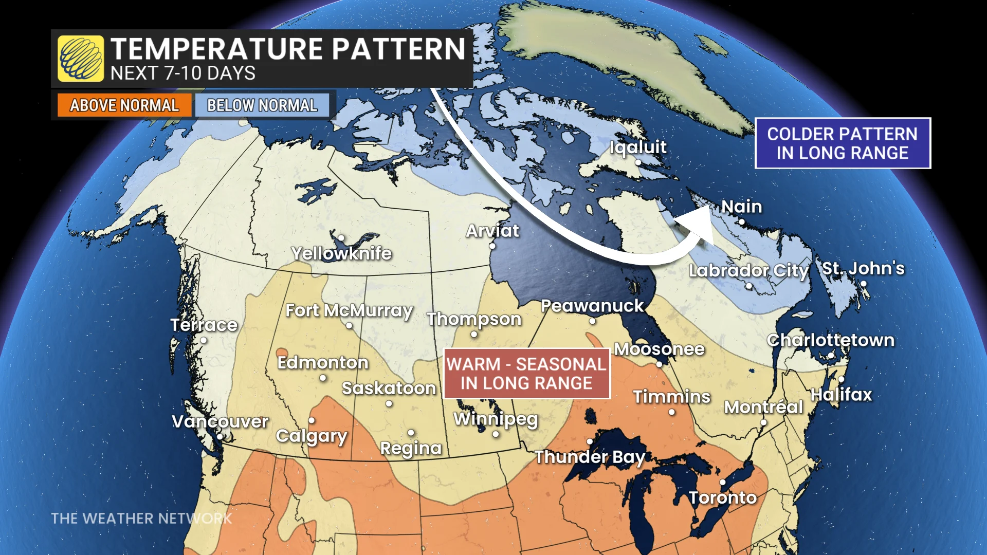 Baron - Temperature pattern next 7-10 days