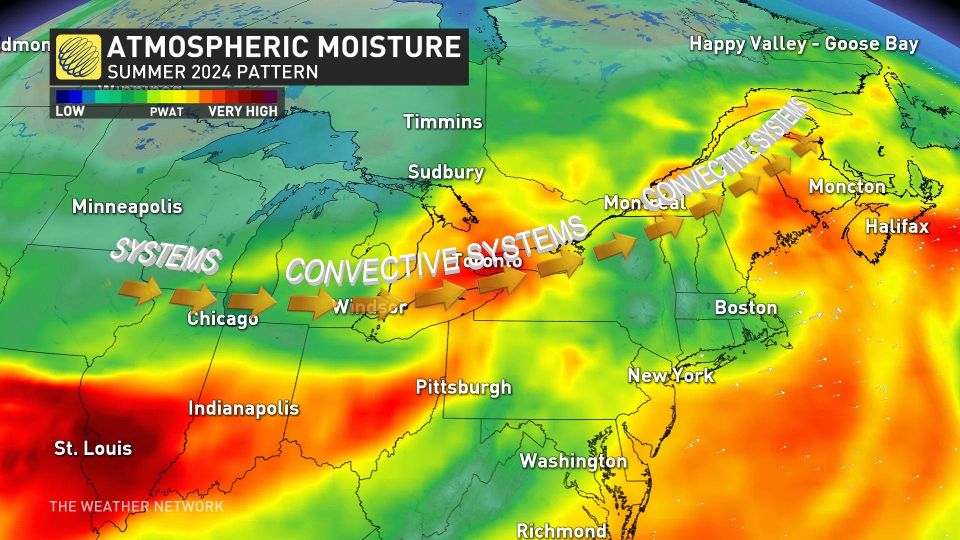 Jet stream pattern summer 2024