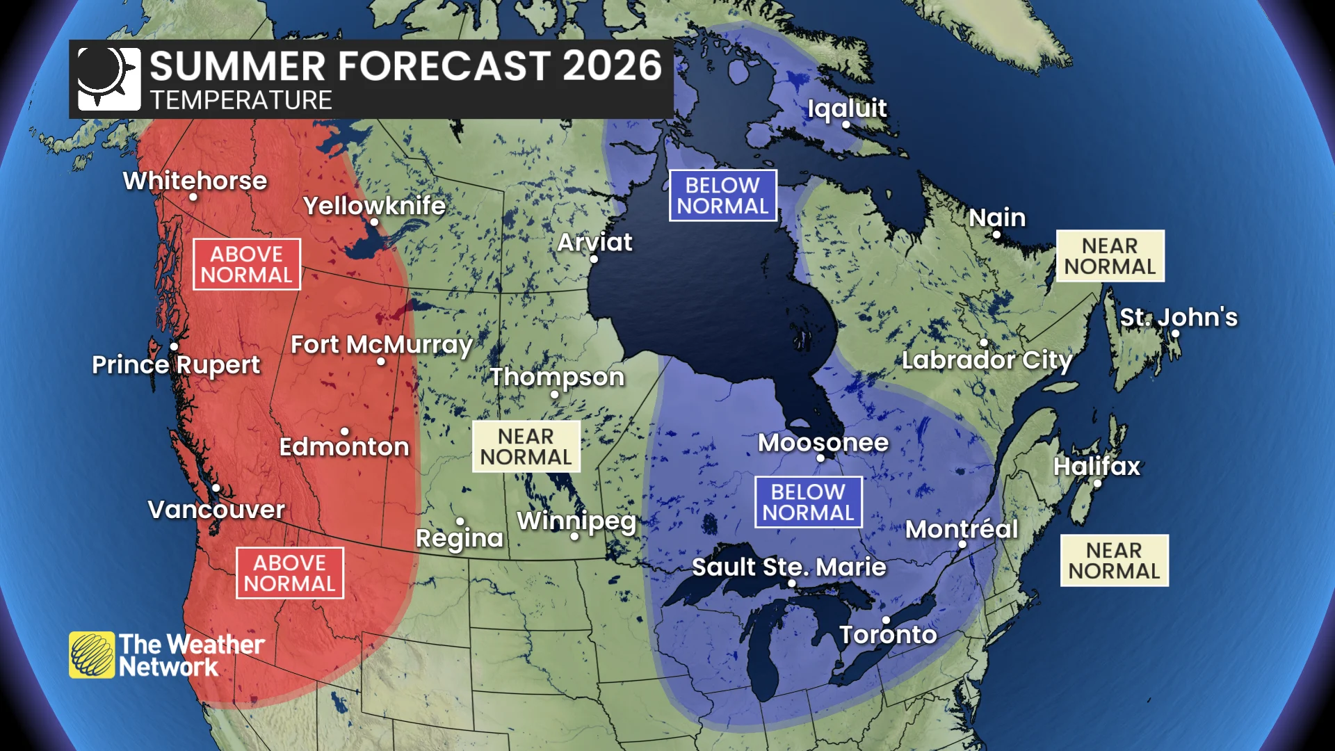 2026 NATIONAL SUMMER FORECAST: Temperature outlook