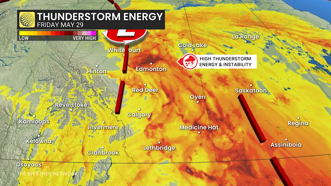 Severe thunderstorm risk intensifies on the Prairies on Friday - The ...
