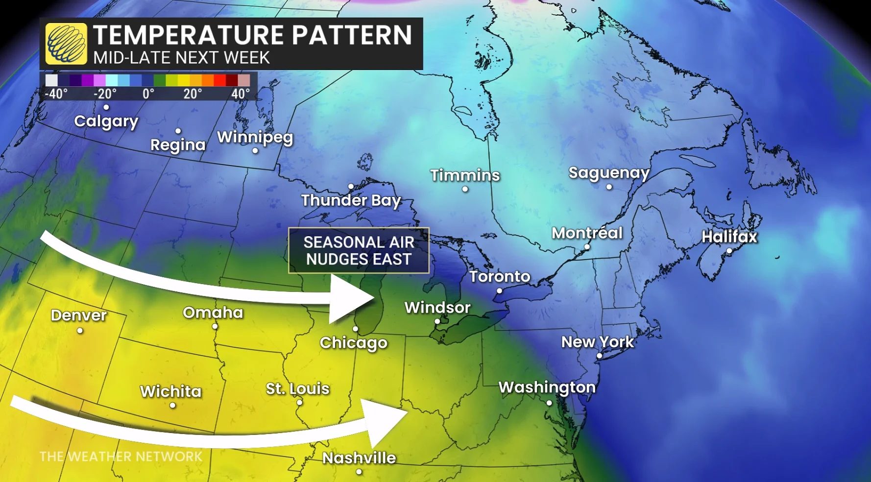 Baron - Ontario temperature pattern next week - Feb 5