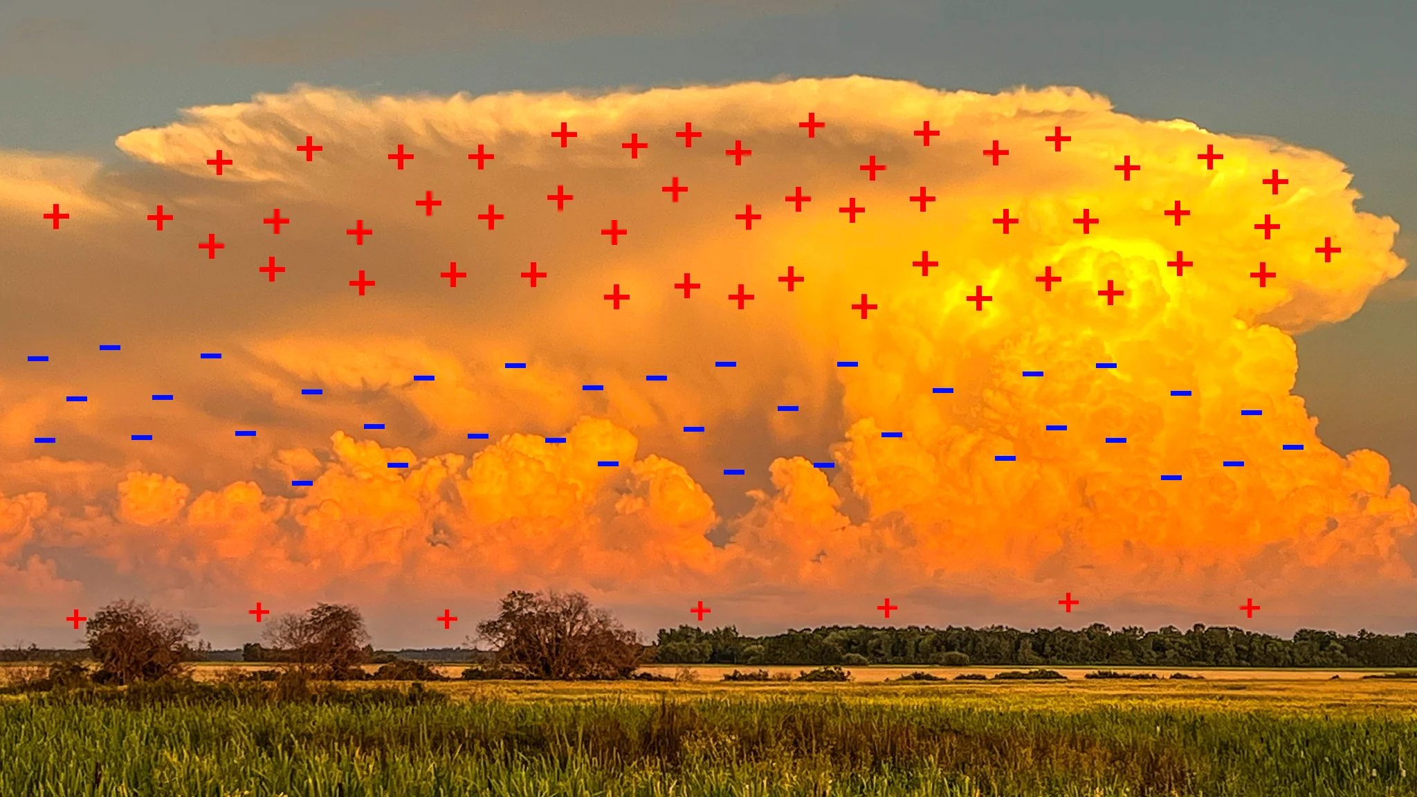 Cumulonimbus at sunset - Charge -  Fran Bryson, Carrot River, SK, 2022-08-27 - 36269014