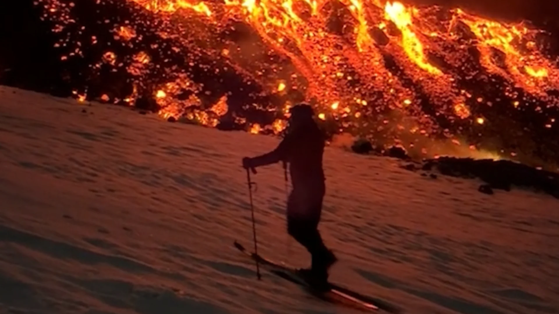 photo skieurs volcan