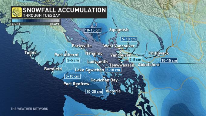 The Weather Network B C Heavy Snow Closes Schools Arctic