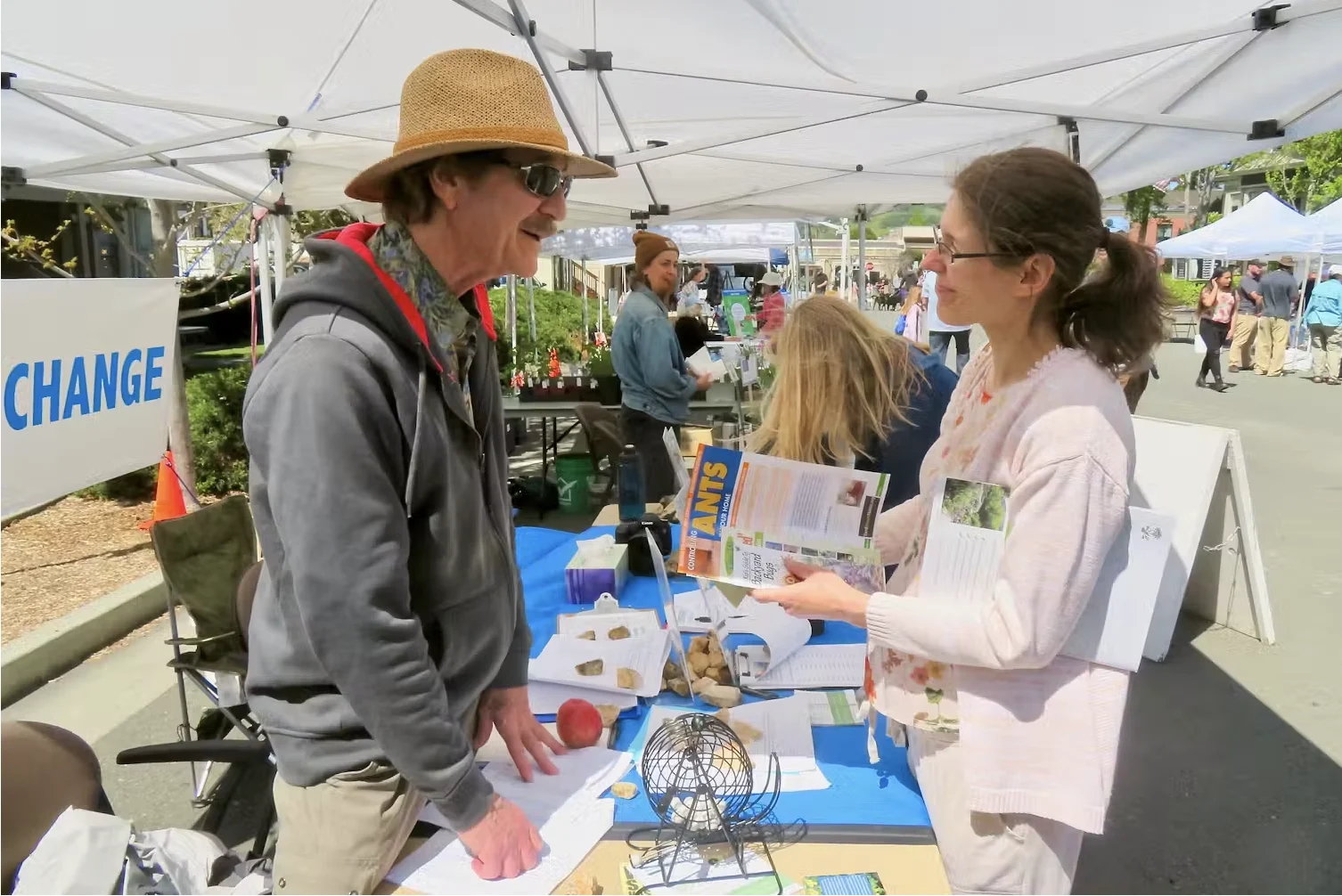 Public: Many climate activists are involved in education, like the Green Living Festival in Novato, Calif., shown in 2019, and outreach efforts such as collecting signatures for ballot measures and lobbying government officials. Fabrice Flori via Flickr, CC BY-SA