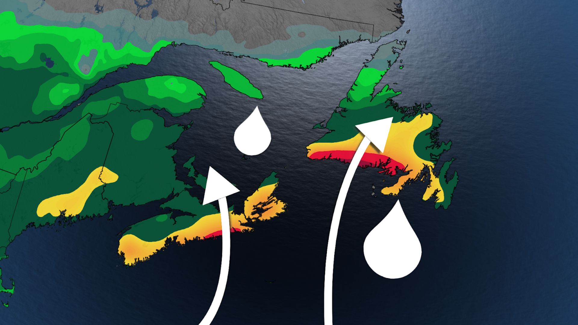 Persistent 50+ mm flooding rains to wash over Atlantic Canada this ...
