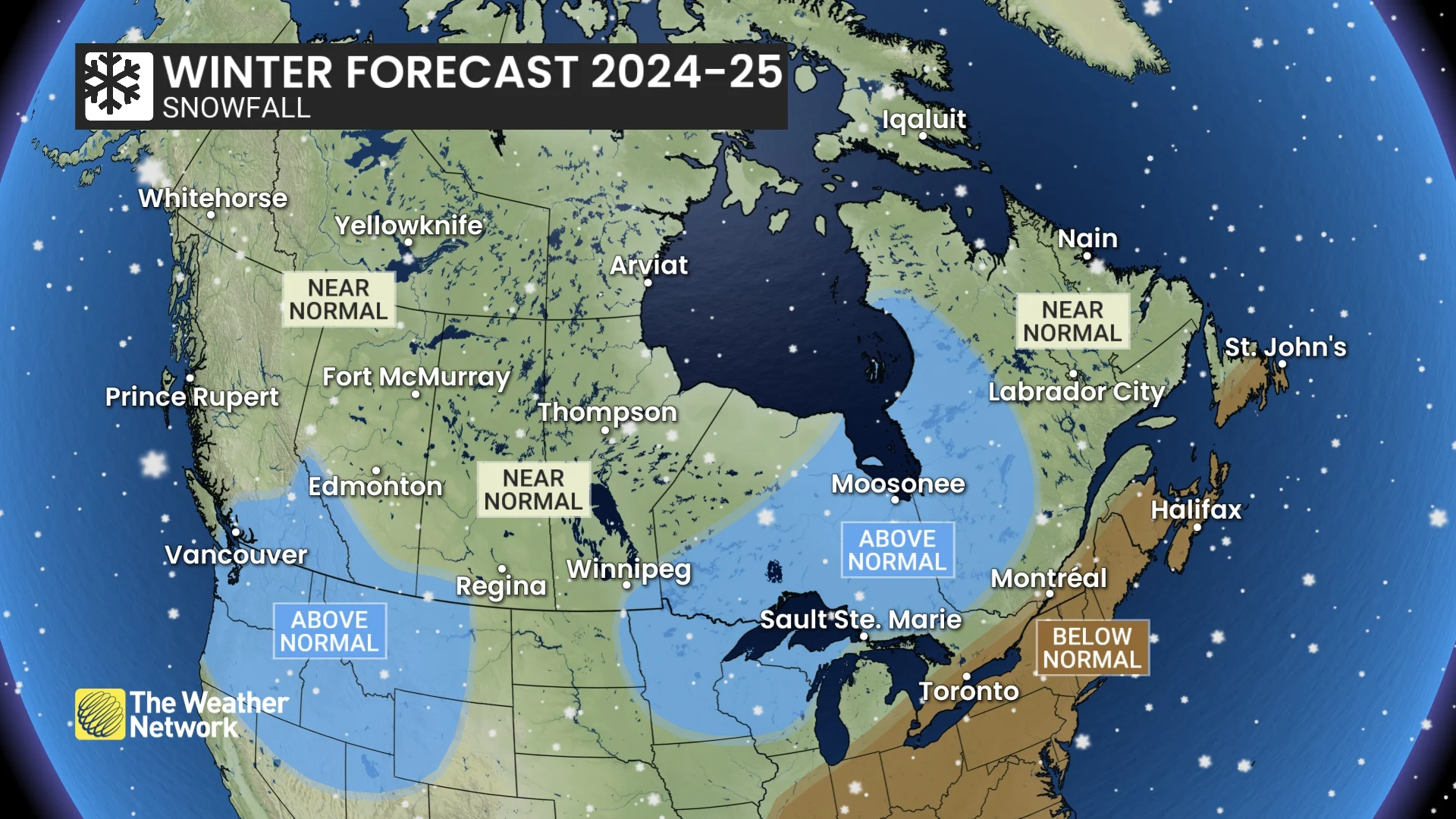 2024-25 Winter Forecast - National Snowfall Forecast