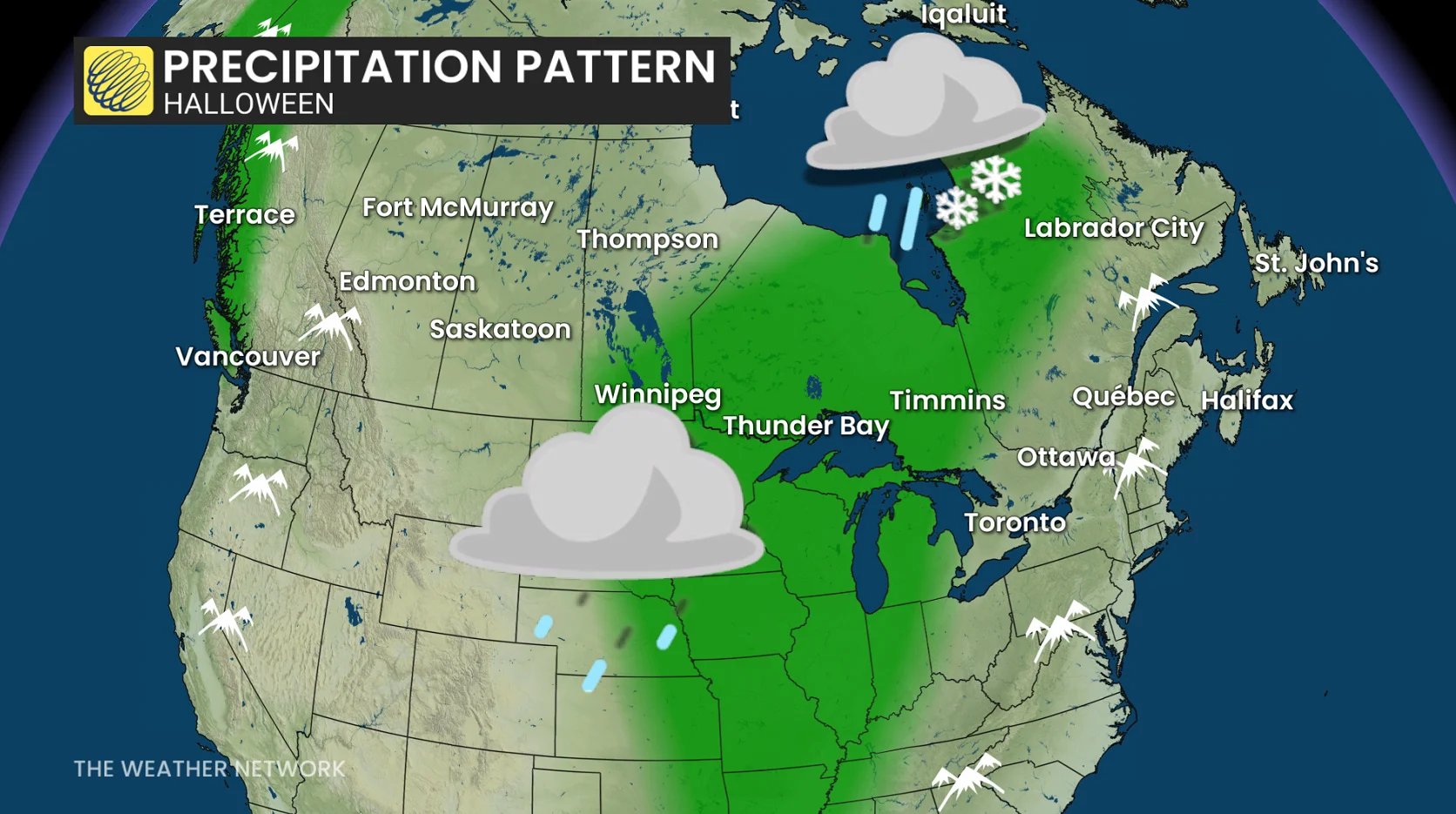 Halloween Precipitation Pattern
