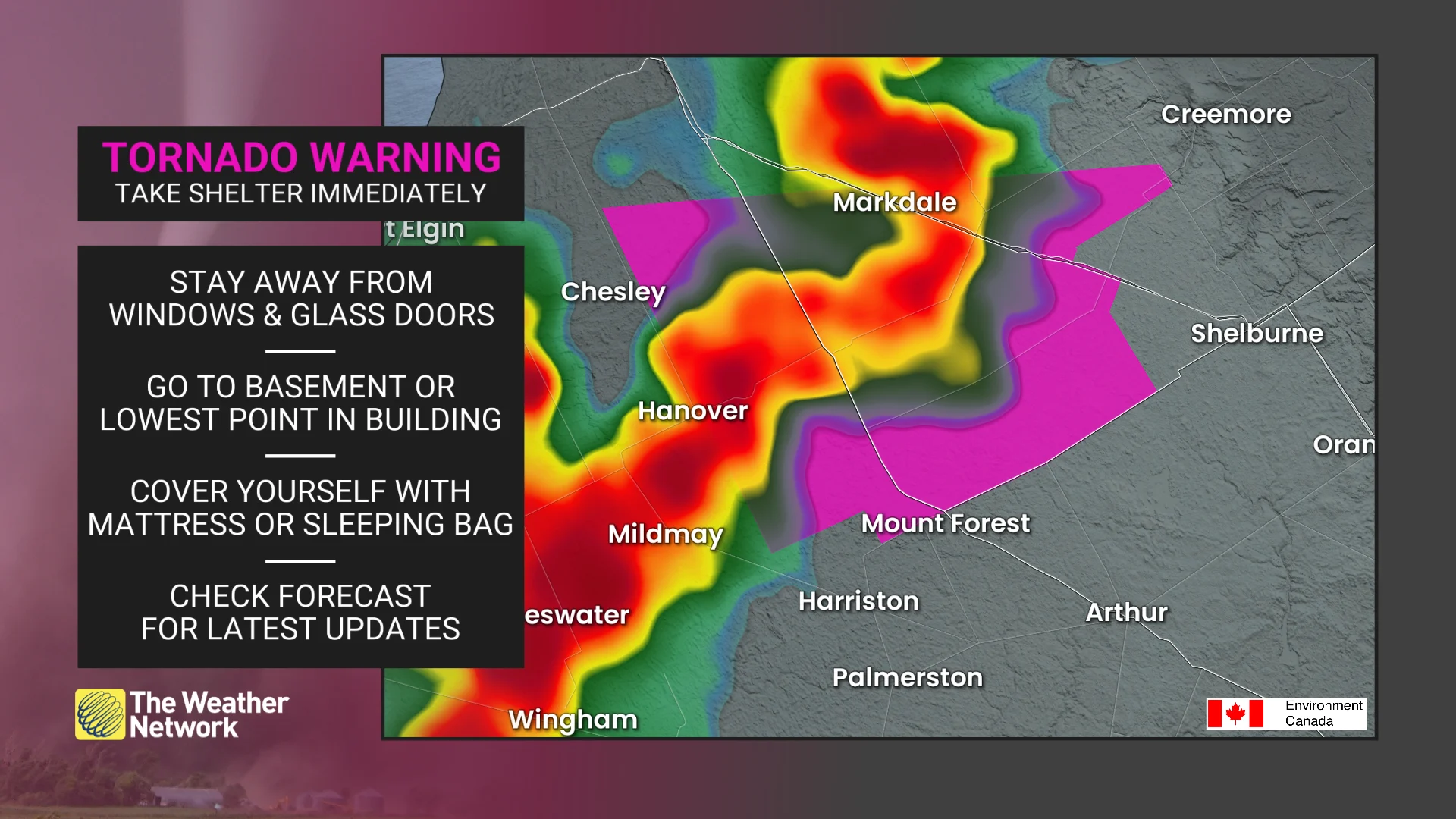 ontario tornado warning june 27 2025