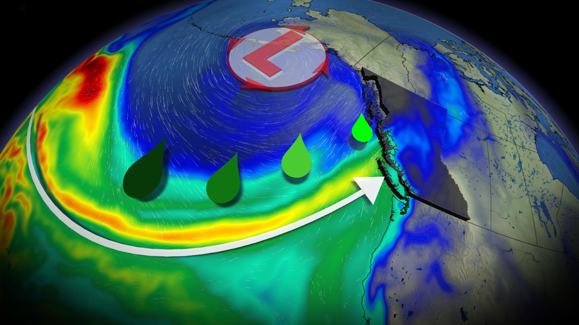 Problematic atmospheric river will deliver sopping rains to B.C.'s ...
