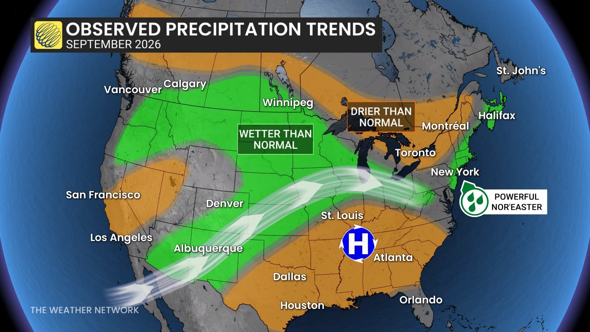 September 2026 Precipitation Trends