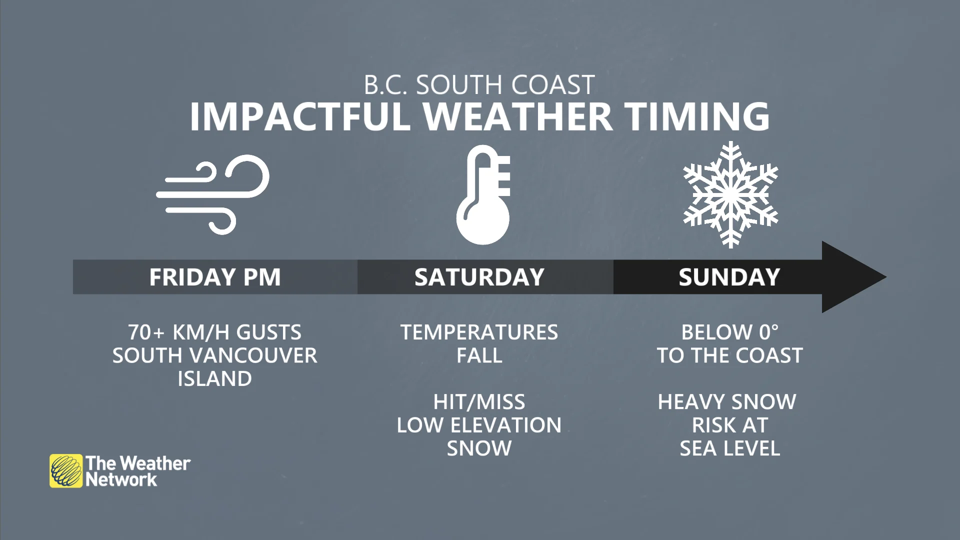 Baron - BC south coast snow impacts - Jan31