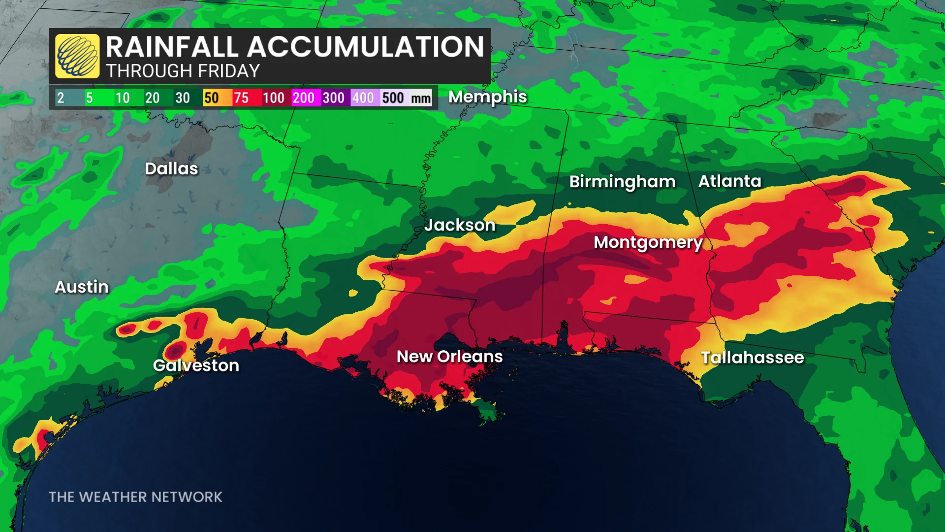 Arthur rainfall through Friday