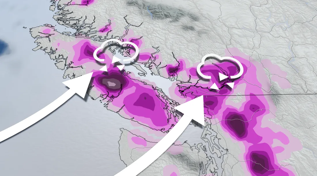 Flooding, outages possible in B.C. as heavy rain, ice continue Saturday